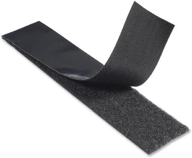 Main image of Velcro 90197 Industrial Strength Sticky-Back Hook and Loop Fasteners, 2.00" x 15.00 ft. Roll, Black